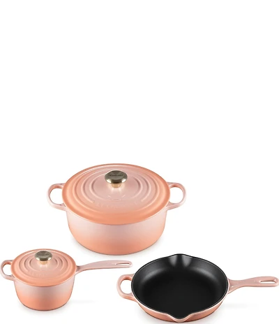 Le Creuset Signature Cast-Iron 5-Piece Cookware Set with Stainless Steel Knob