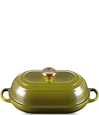 Le Creuset Signature Cast Iron Oval Bread Oven with Gold Knob, 11.5#double;