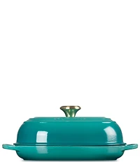 Le Creuset Signature Cast Iron Oval Bread Oven with Gold Knob, 11.5#double;