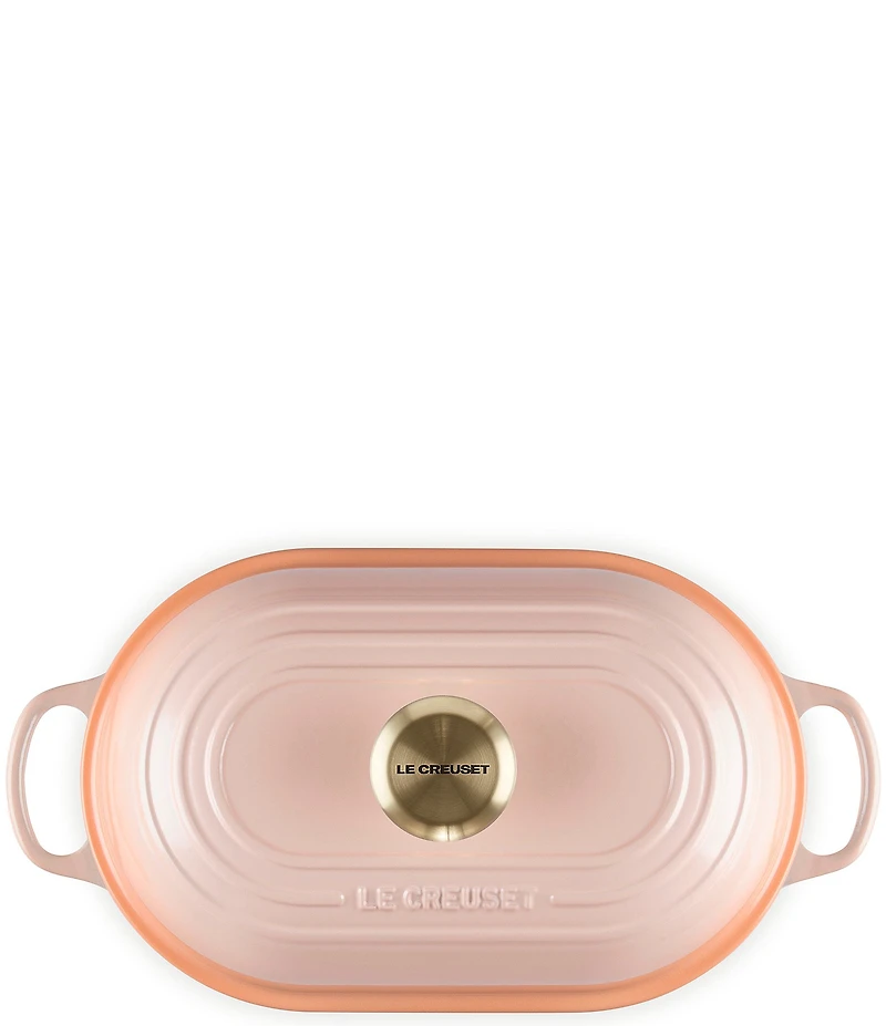 Le Creuset Signature Cast Iron Oval Bread Oven with Gold Knob, 11.5#double;