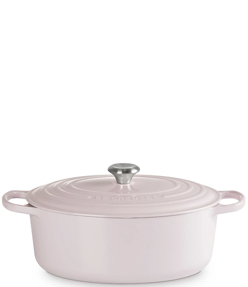 Le Creuset Signature Cast Iron Oval Oven Dutch Oven with Stainless Steel knob