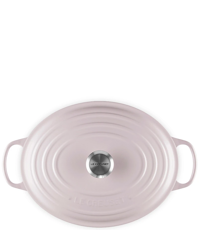 Le Creuset Signature Cast Iron Oval Oven Dutch Oven with Stainless Steel knob