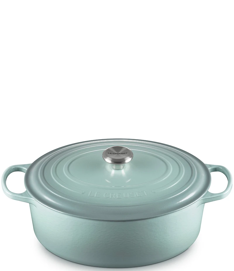 Le Creuset Signature Cast Iron Oval Oven Dutch Oven with Stainless Steel knob