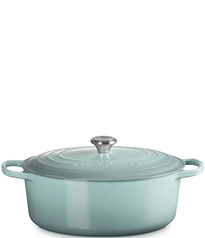 Le Creuset Signature Cast Iron Oval Oven Dutch Oven with Stainless Steel knob