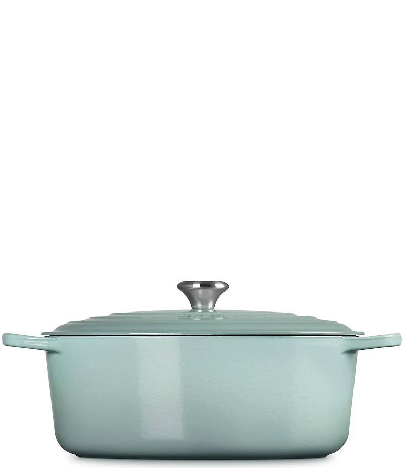 Le Creuset Signature Cast Iron Oval Oven Dutch Oven with Stainless Steel knob