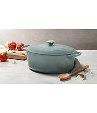 Le Creuset Signature Cast Iron Oval Oven Dutch Oven with Stainless Steel knob