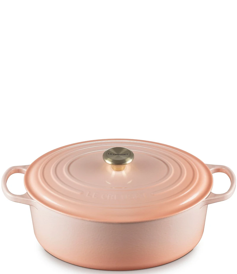 Le Creuset Signature Cast Iron Oval Oven Dutch Oven with Stainless Steel knob