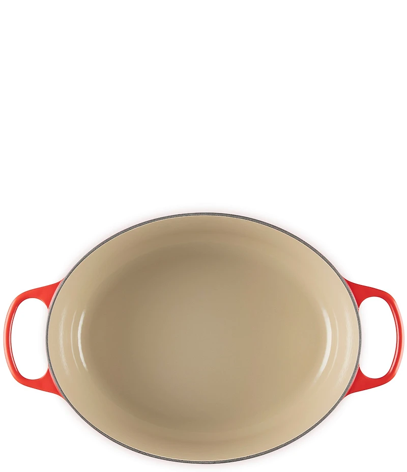 Le Creuset Signature Cast Iron Oval Oven Dutch Oven with Stainless Steel knob