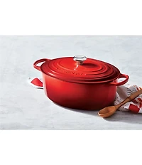 Le Creuset Signature Cast Iron Oval Oven Dutch Oven with Stainless Steel knob