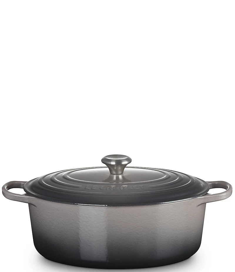 Le Creuset Signature Cast Iron Oval Oven Dutch Oven with Stainless Steel knob