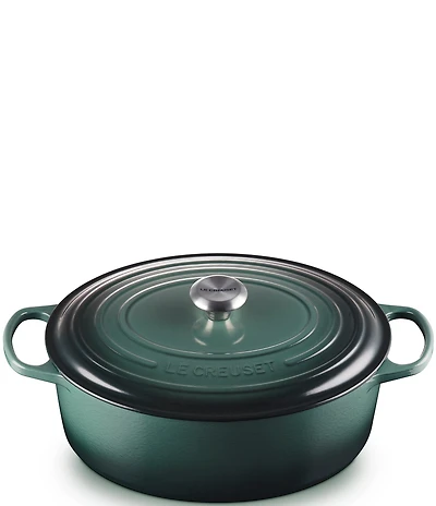 Le Creuset Signature Cast Iron Oval Oven Dutch Oven with Stainless Steel knob