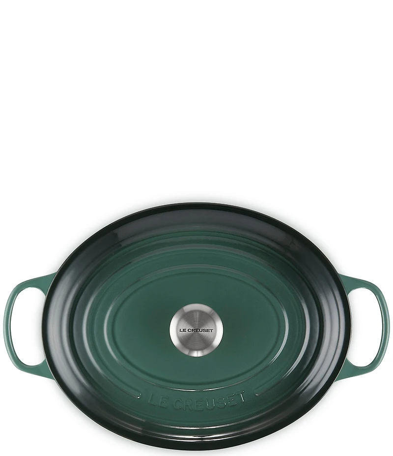 Le Creuset Signature Cast Iron Oval Oven Dutch Oven with Stainless Steel knob