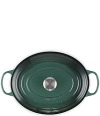 Le Creuset Signature Cast Iron Oval Oven Dutch Oven with Stainless Steel knob