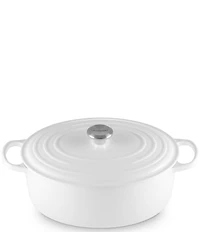 Le Creuset Signature Cast Iron Oval Oven Dutch Oven with Stainless Steel knob