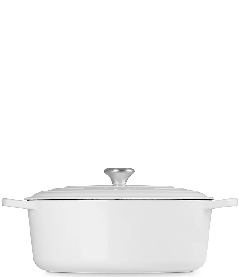 Le Creuset Signature Cast Iron Oval Oven Dutch Oven with Stainless Steel knob