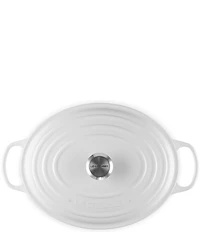 Le Creuset Signature Cast Iron Oval Oven Dutch Oven with Stainless Steel knob