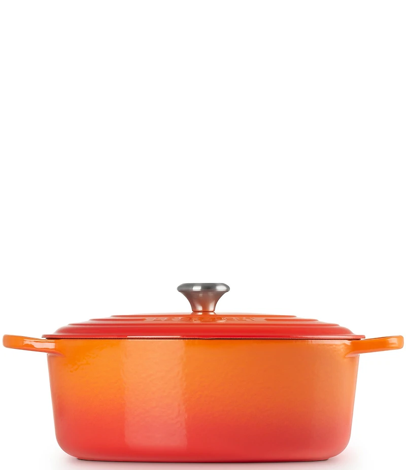 Le Creuset Signature Cast Iron Oval Oven Dutch Oven with Stainless Steel knob