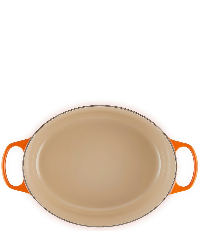Le Creuset Signature Cast Iron Oval Oven Dutch Oven with Stainless Steel knob