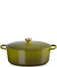 Le Creuset Signature Cast Iron Oval Oven Dutch Oven with Stainless Steel knob