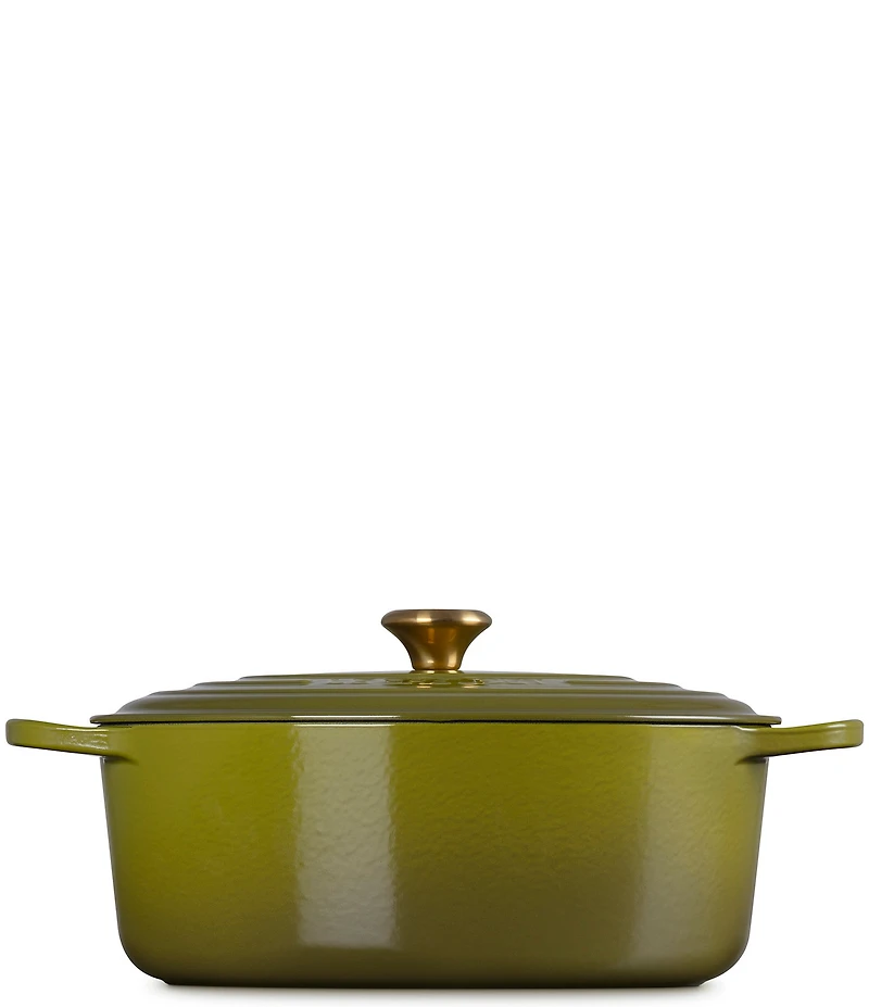 Le Creuset Signature Cast Iron Oval Oven Dutch Oven with Stainless Steel knob