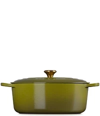 Le Creuset Signature Cast Iron Oval Oven Dutch Oven with Stainless Steel knob