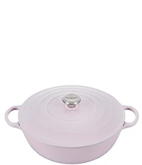 Le Creuset Shallot Signature Enameled Cast Iron Chef's Oven with Stainless Steel Knob