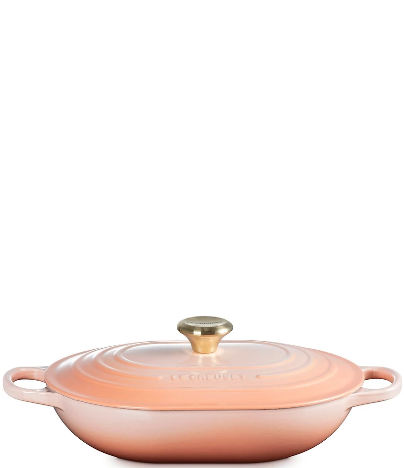 Le Creuset Signature Enameled Cast Iron Oblong Dutch Oven with Lid, 3.75-qt