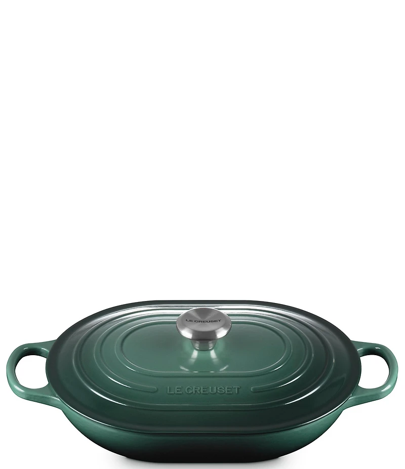 Le Creuset Signature Enameled Cast Iron Oblong Dutch Oven with Lid, 3.75-qt
