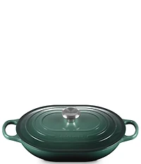 Le Creuset Signature Enameled Cast Iron Oblong Dutch Oven with Lid, 3.75-qt