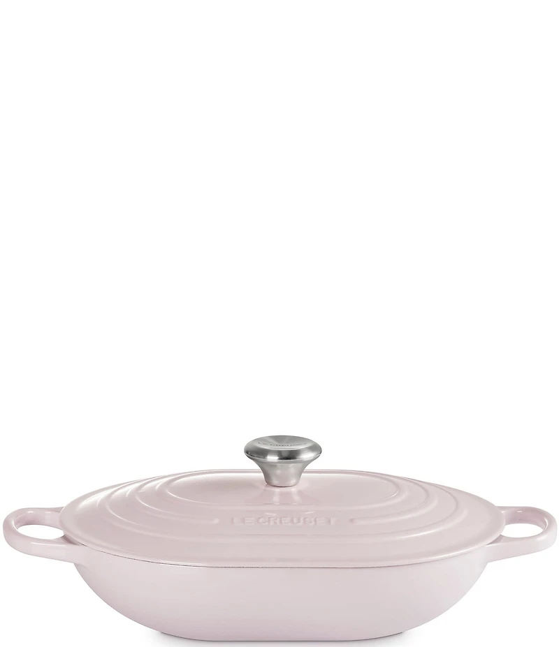 Le Creuset Signature Enameled Cast Iron Oblong Dutch Oven with Lid, 3.75-qt