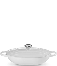 Le Creuset Signature Enameled Cast Iron Oblong Dutch Oven with Lid, 3.75-qt