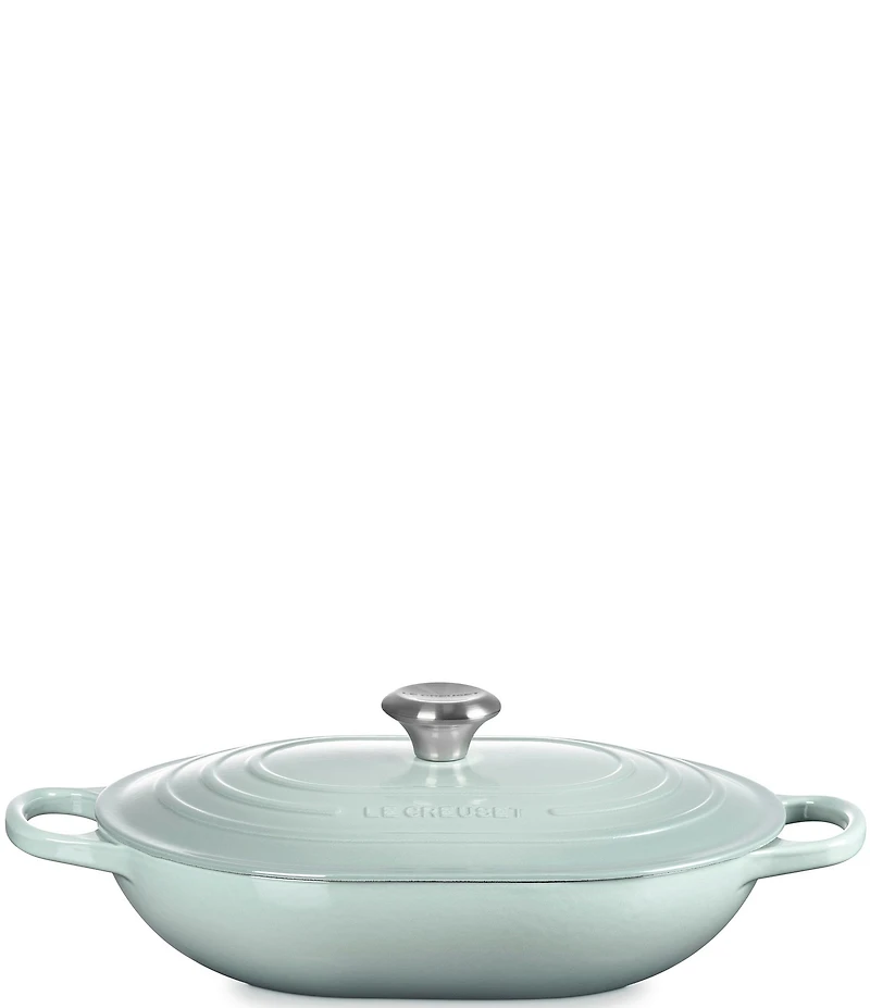 Le Creuset Signature Enameled Cast Iron Oblong Dutch Oven with Lid, 3.75-qt