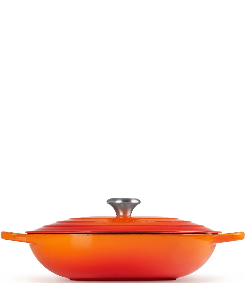Le Creuset Signature Enameled Cast Iron Oblong Dutch Oven with Lid, 3.75-qt
