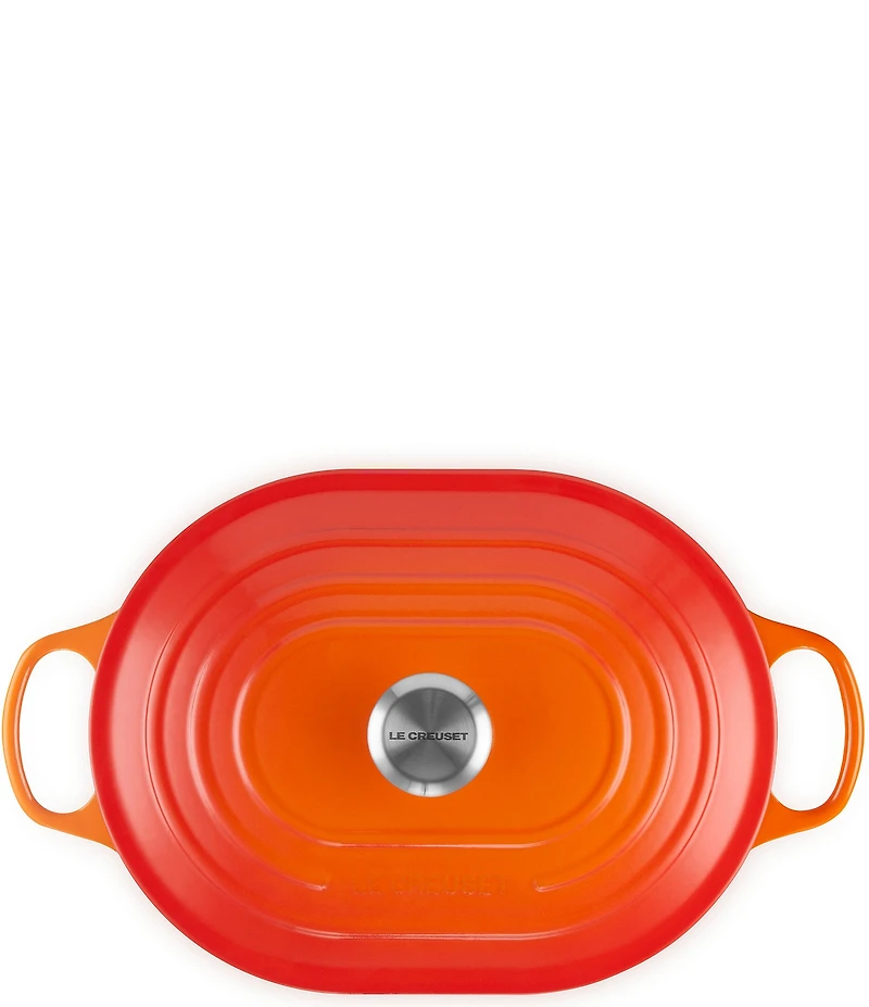 Le Creuset Signature Enameled Cast Iron Oblong Dutch Oven with Lid, 3.75-qt