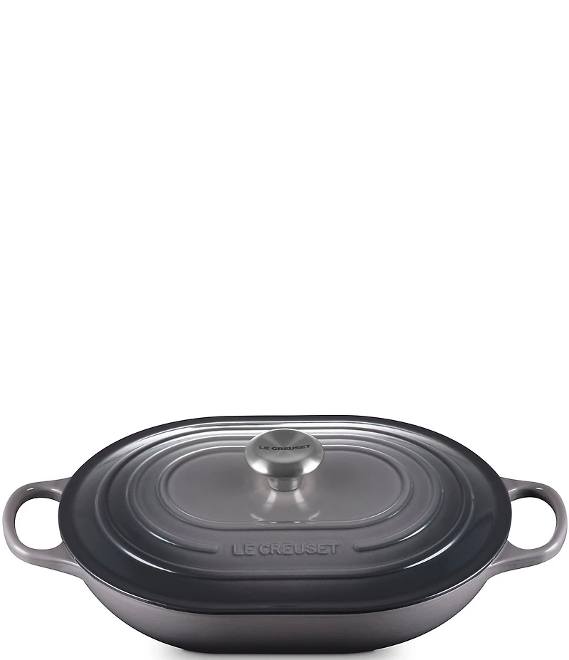 Le Creuset Signature Enameled Cast Iron Oblong Dutch Oven with Lid, 3.75-qt