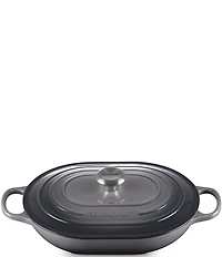 Le Creuset Signature Enameled Cast Iron Oblong Dutch Oven with Lid, 3.75-qt