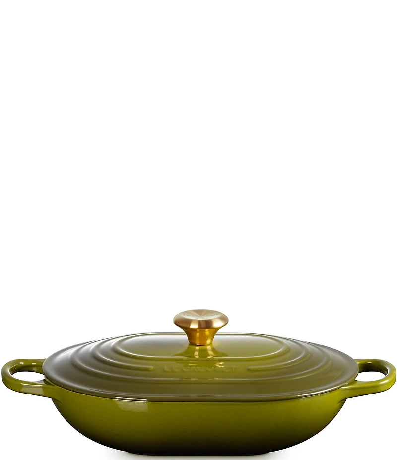 Le Creuset Signature Enameled Cast Iron Oblong Dutch Oven with Lid, 3.75-qt