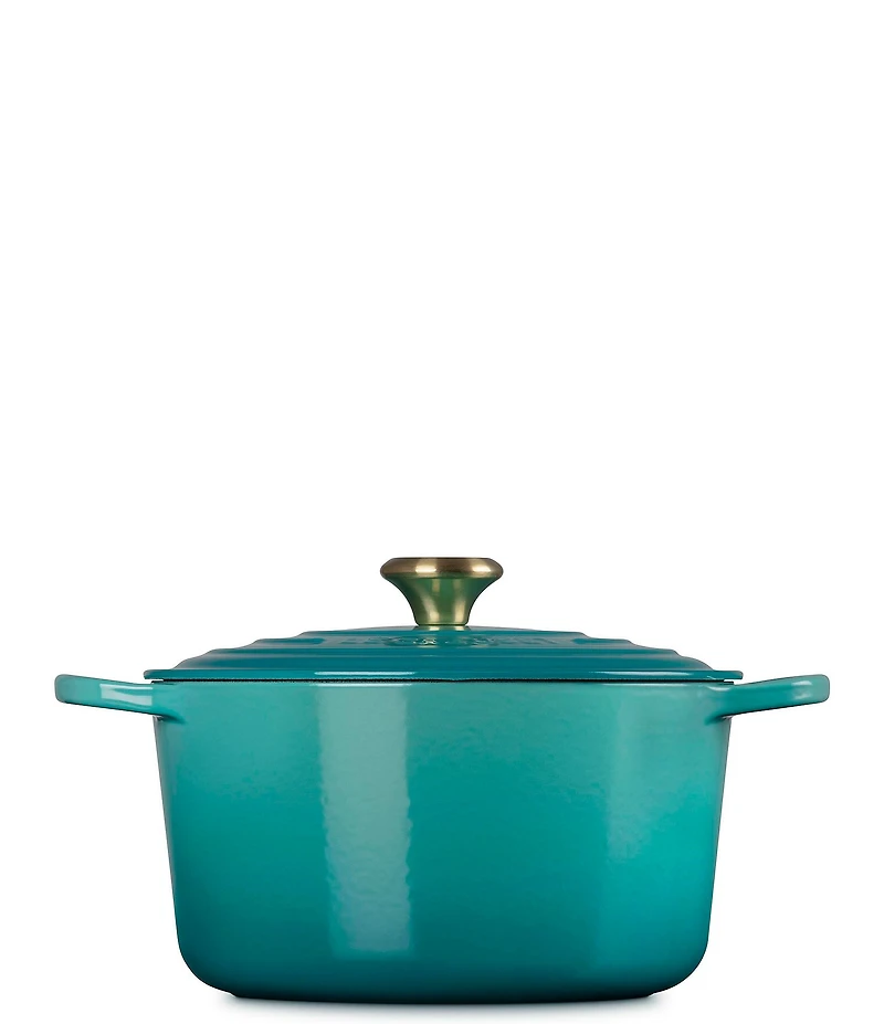 Le Creuset Signature Gold Knob Enameled Cast Iron Deep Dutch Oven, 6.75 Qt.