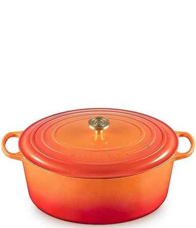Le Creuset Signature Oval Dutch Oven with Crucible Knob