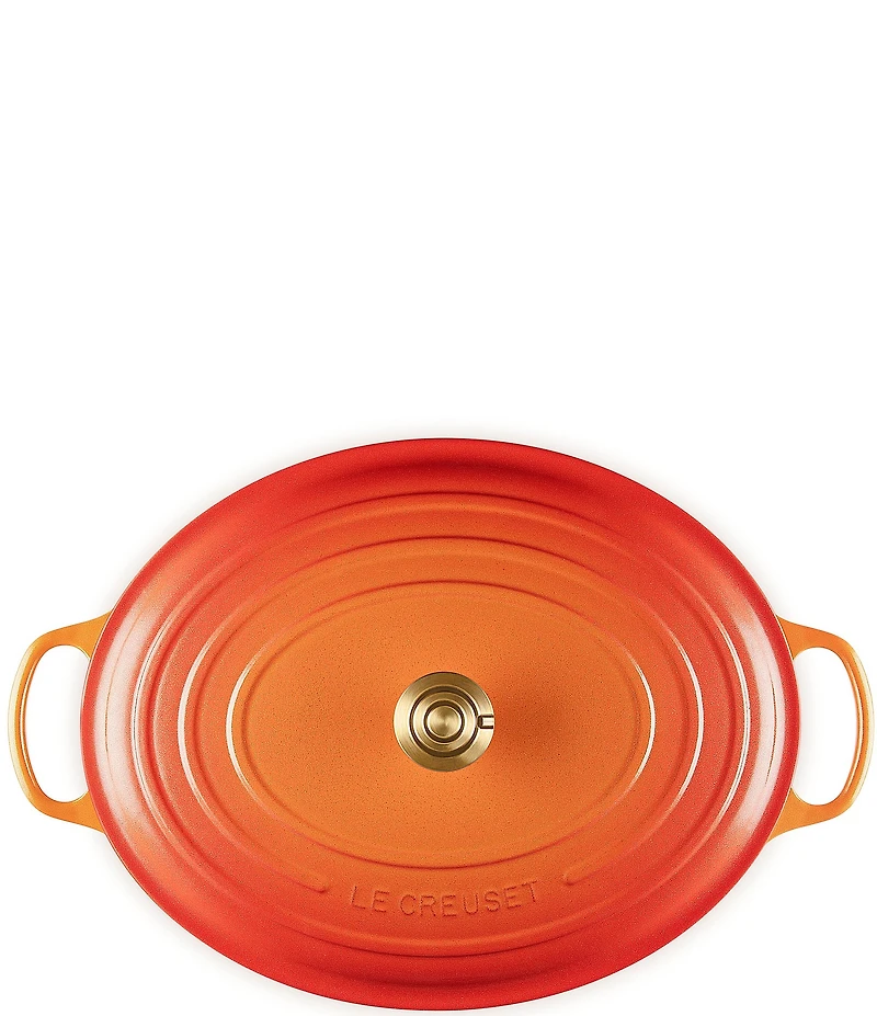 Le Creuset Signature Oval Dutch Oven with Crucible Knob