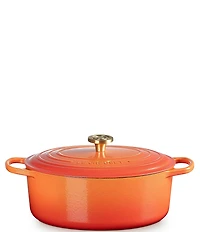 Le Creuset Signature Oval Dutch Oven with Crucible Knob, 6.75 Qt.