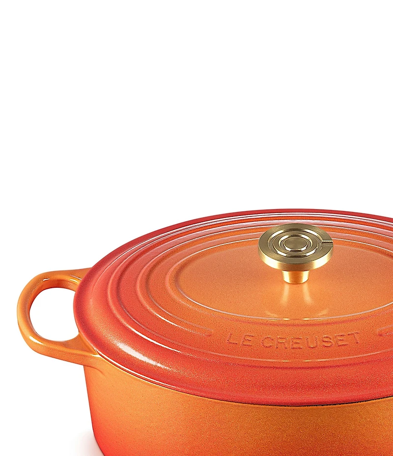 Le Creuset Signature Oval Dutch Oven with Crucible Knob, 6.75 Qt.