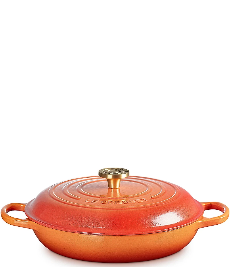 Le Creuset Signature Round Braiser with Crucible Knob, 3.5 Qt.