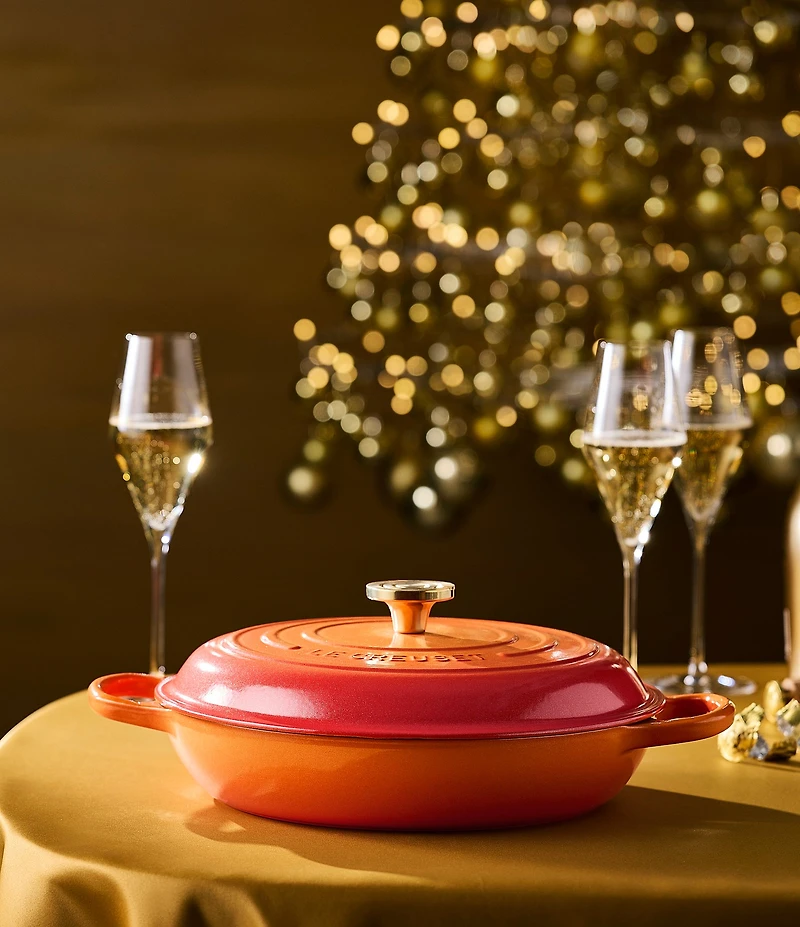 Le Creuset Signature Round Braiser with Crucible Knob, 3.5 Qt.