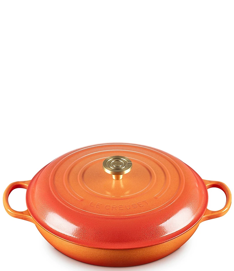 Le Creuset Signature Round Braiser with Crucible Knob, 5 Qt.