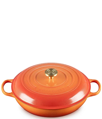 Le Creuset Signature Round Braiser with Crucible Knob, 5 Qt.