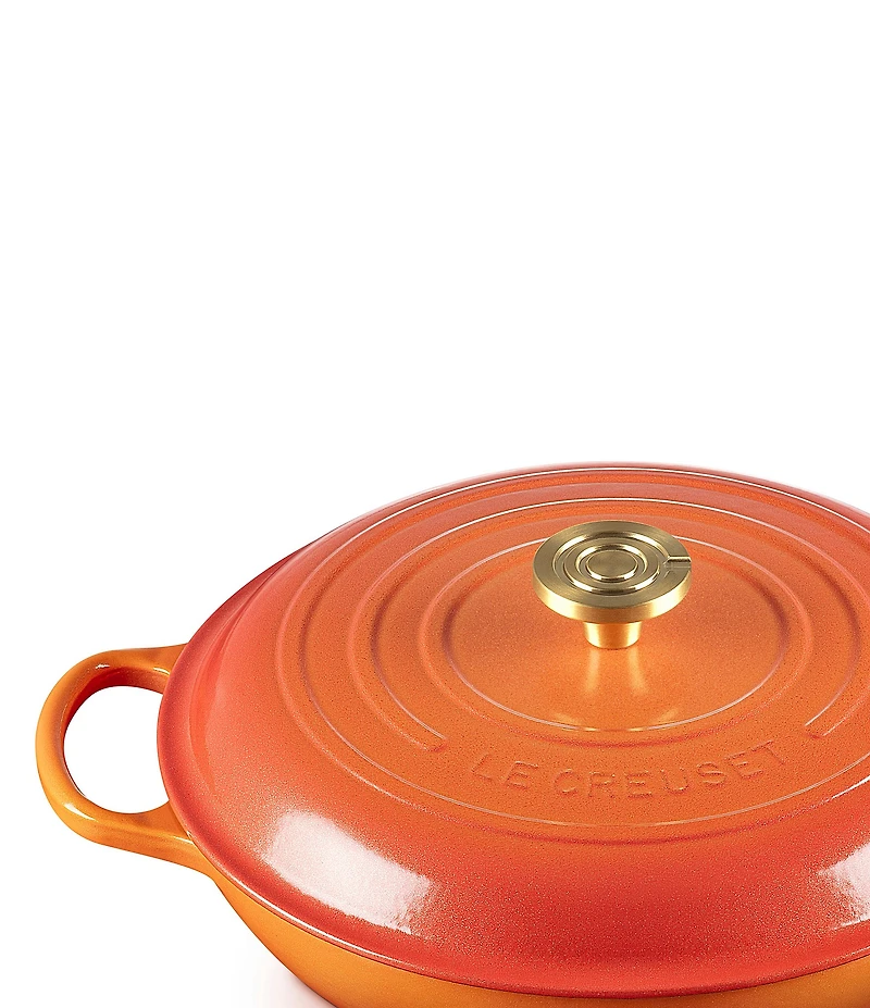 Le Creuset Signature Round Braiser with Crucible Knob, 5 Qt.