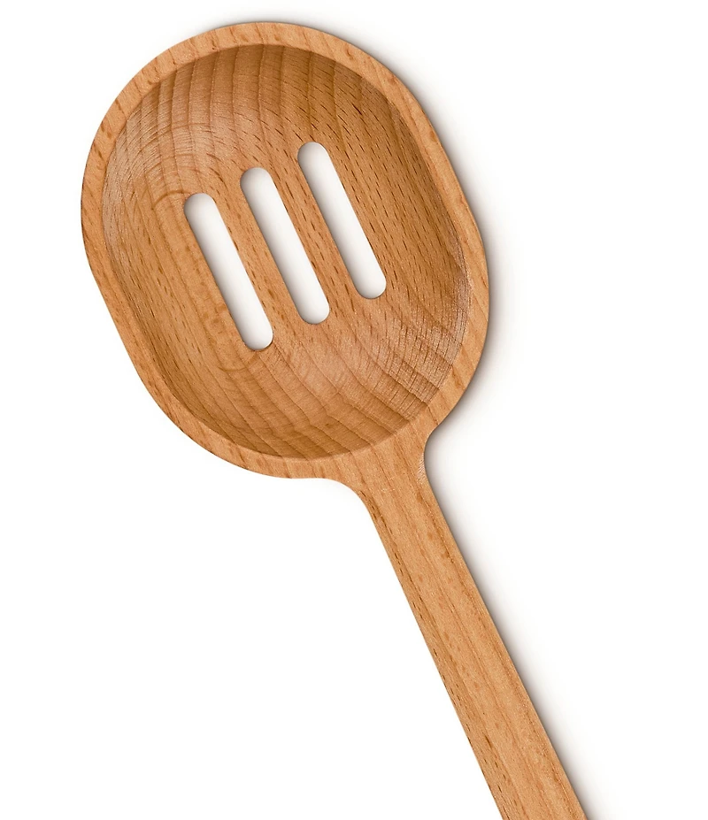 Le Creuset Signature Wood Slotted Spoon