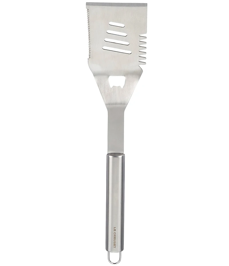 Le Creuset Stainless Steel Alpine Outdoor Slotted Turner, 17.5#double;