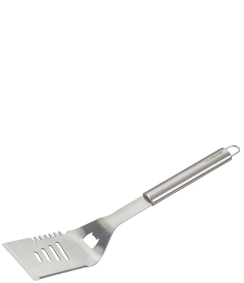 Le Creuset Stainless Steel Alpine Outdoor Slotted Turner, 17.5#double;